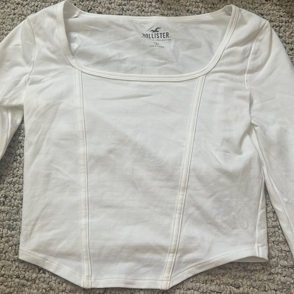 Hollister Long Sleeve Corset Top